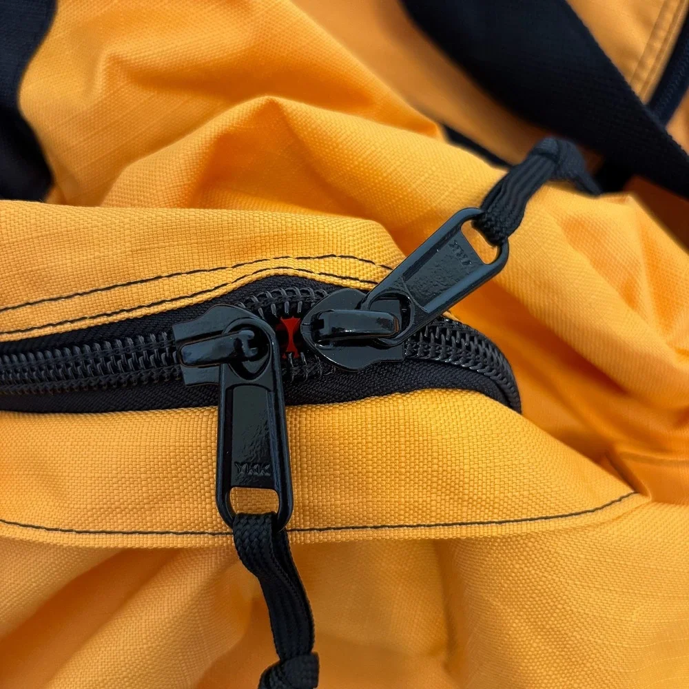Cabelas Outdoor Duffel Bag Large Yellow Black Travel Gym Lug Campgage Carryall